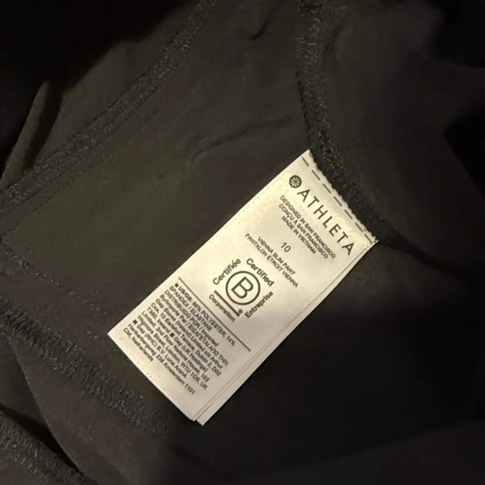 Athleta Vienna Slim Pant Stretch Slim Fit Activewear Trouser Size 10 Athleisure - Picture 5 of 7